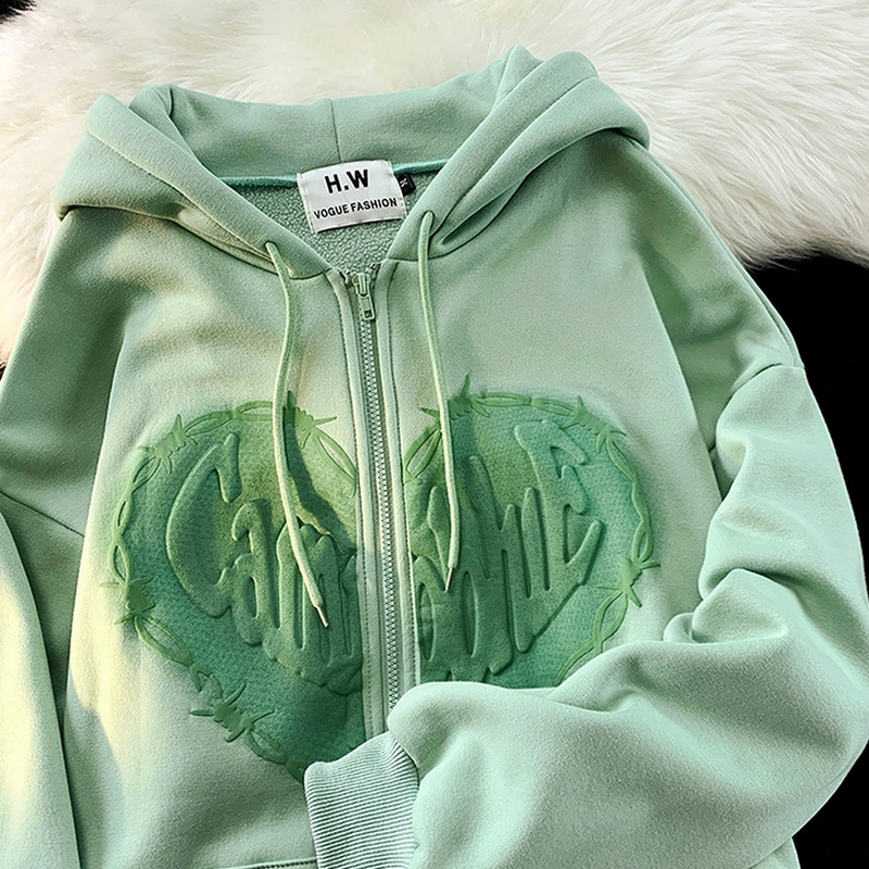 Big fish scale 260g 100% polyester thin sweatshirt women's hooded embossed printing back strip double hood