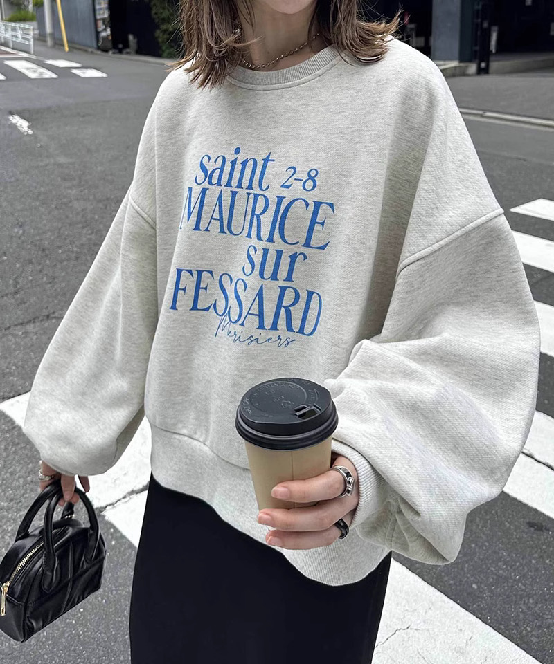 A2418# ​​Official Photo Real Price Autumn Thin Sweatshirt Women's Large Size Back Collar Shoulder Line M-XXXL