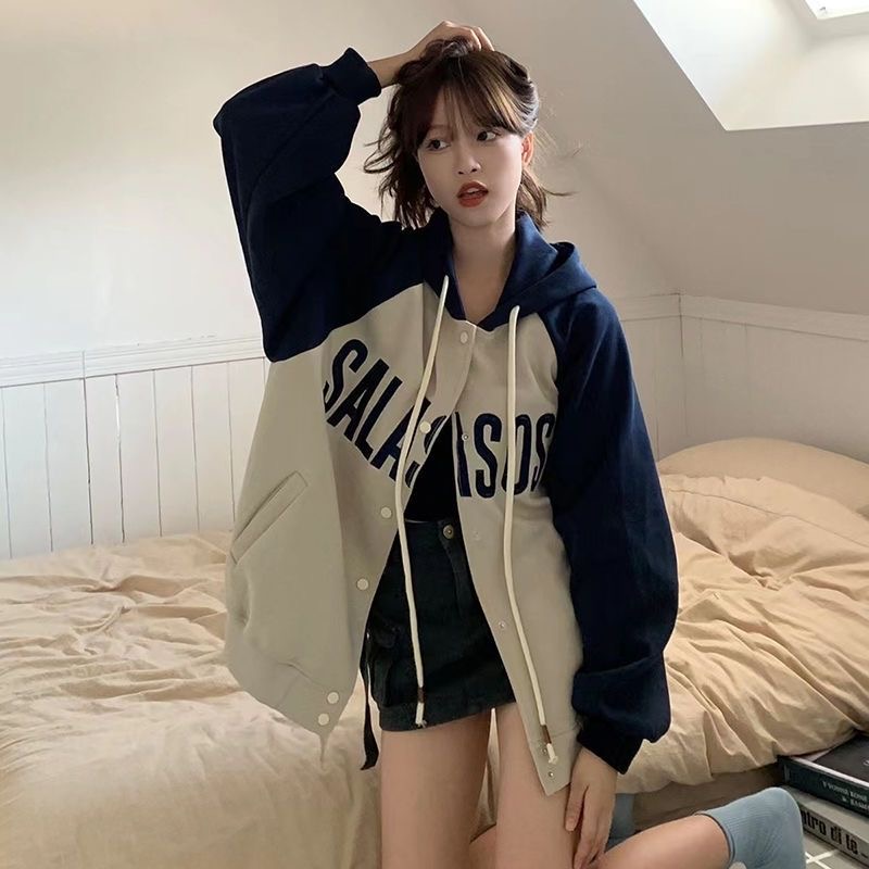 Velvet thickened high street baseball uniforms for men and women college style Korean style printed personalized handsome jackets trendy