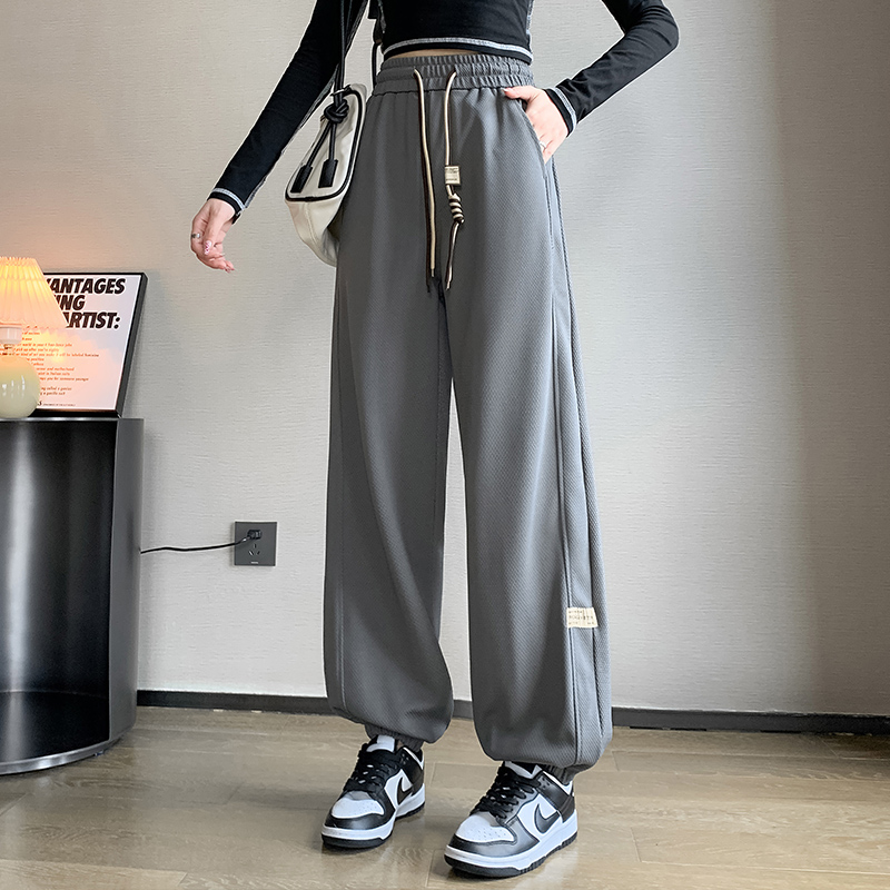 Real price, real shot 2169 # body pants, women's spring and autumn loose fitting leggings, casual sanitary pants, wide leg sports Harun pants