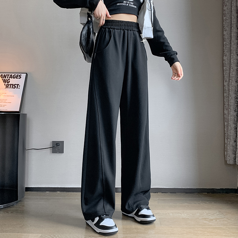 Real Price, Real Shot 2171 # Sports Pants Women's Spring and Autumn Guard Pants Casual Wide Leg Work Suit Banana Pants Jazz Dance Pants