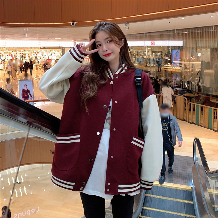 Korean version of baseball uniform for women, spring and autumn versatile couple wear ins trendy new Harajuku style street jacket