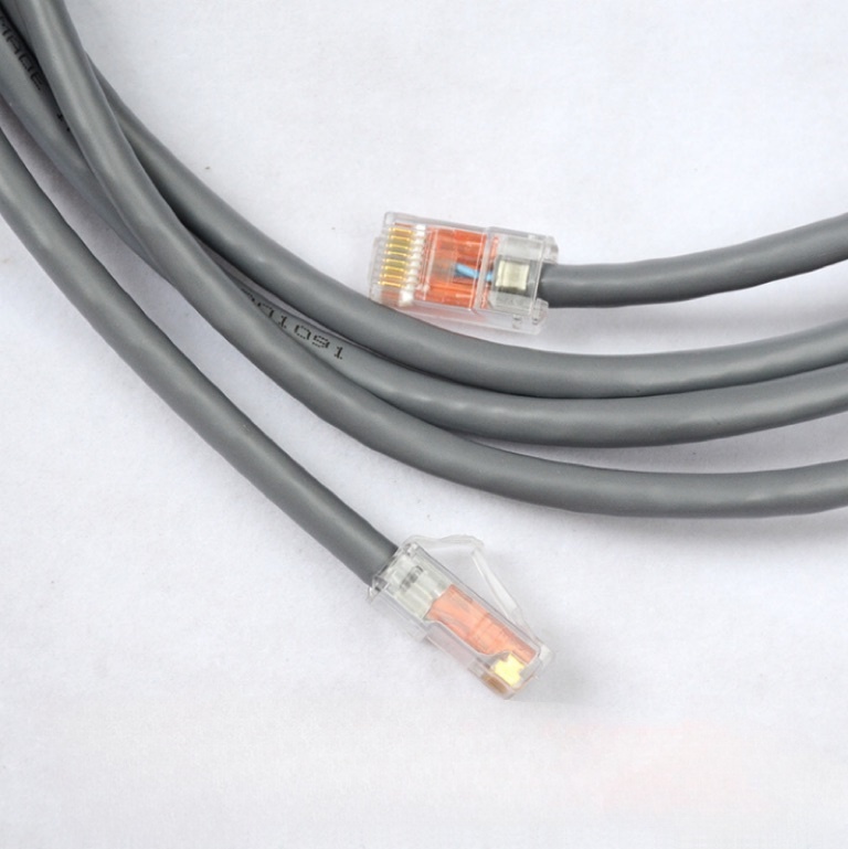 Category 6 network jumper RJ45 computer room non-screen Gigabit finished network cable original quality tested double red head gray