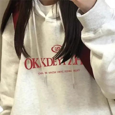 秋冬款連帽衛衣女韓版寬鬆長袖上衣女