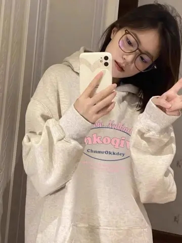 秋冬款連帽衛衣女韓版寬鬆長袖上衣女